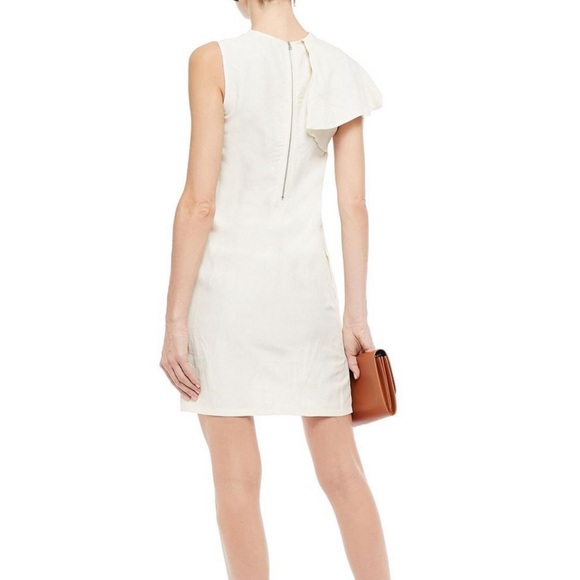 Vanessa Bruno Natural Lizie Ruffled Crepe Mini - Picture 3 of 6